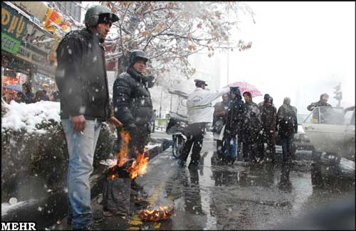 سرمای شدید در تهران