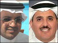 یوسف ابا الخیل (راست) و عبدالله بن بجاد