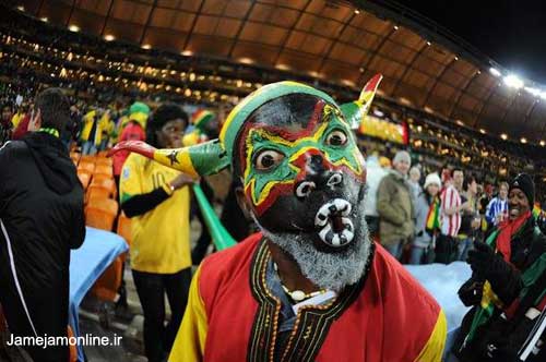 تصاویر: دیدنی‌ترین چهره‌های جام جهانی www.TAFRIHI.com