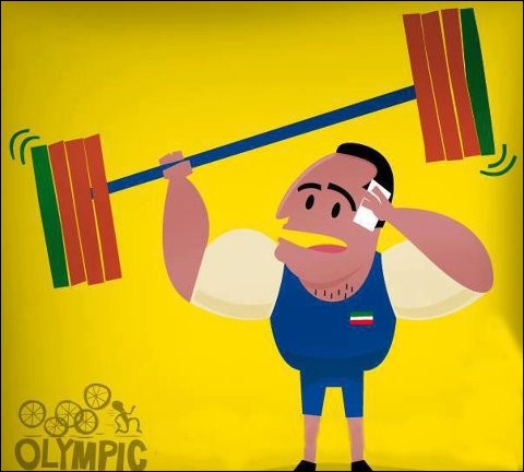 کاریکاتور / شوخی جالب سایت المپیک 2012 با بهداد سلیمی