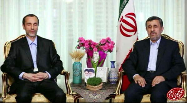تبریک نوروزی معنادار احمدی‌نژاد با حضور بقایی