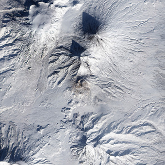 کوه آتشفشانی Bezymianny در روسیه