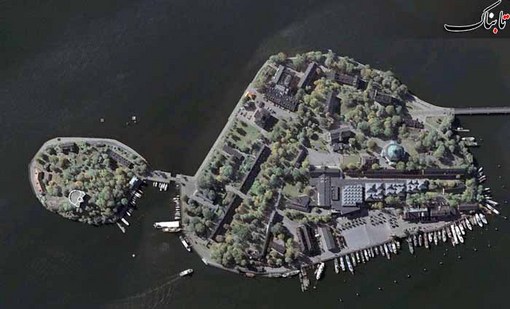 جزیره Skeppsholmen در اطراف استکهلم در سوئد