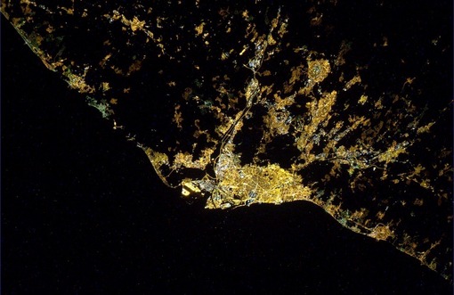 شبی روشن در بارسلونا