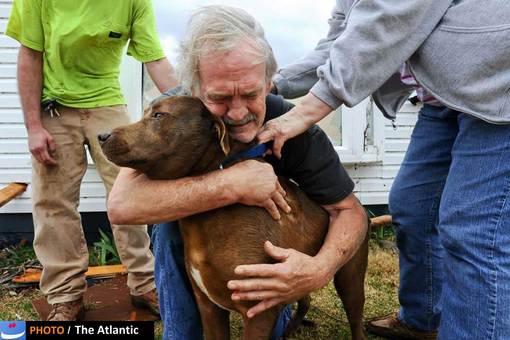 یکی از تصاویر منتخب از توفان آیزاک