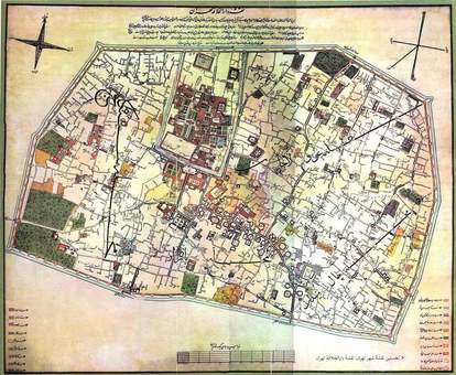قدیمی‌ترین نقشه از تهران