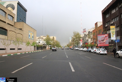 تقاطع مفتح و خ مطهری به سمت شرق ساعت :11:28 صبح