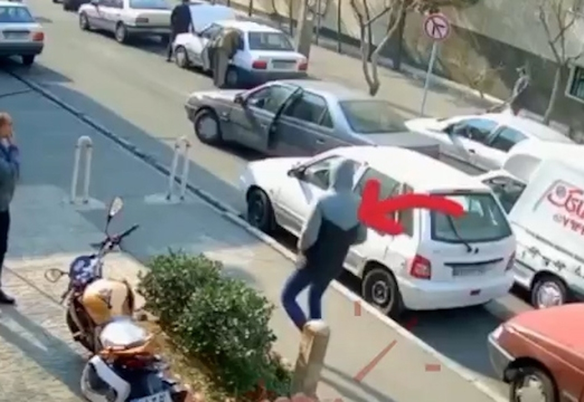 لحظه سرقت با تصادف ساختگی
