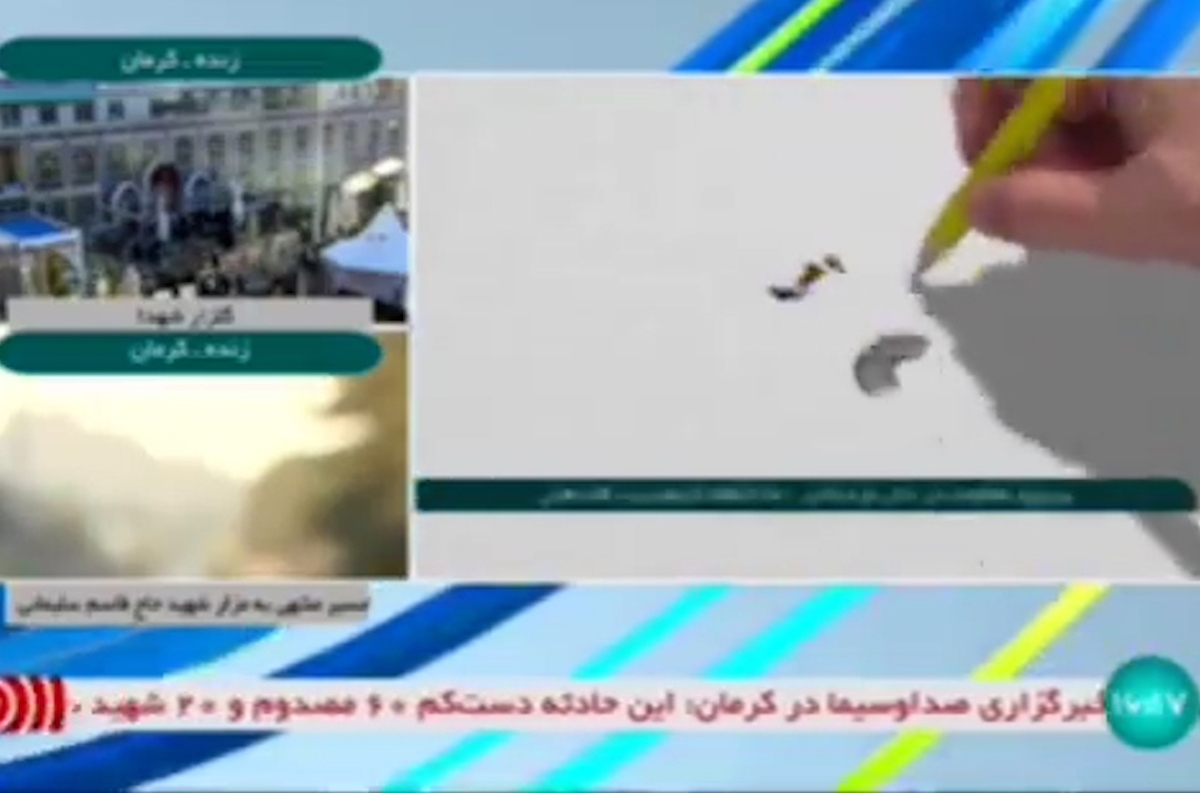 حرکت عجیب در لحظات اولیه حمله تروریستی کرمان