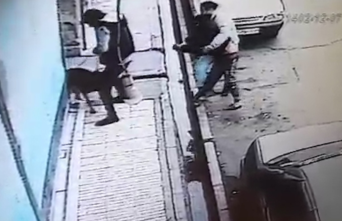 لحظه پاره کردن دست یک نوجوان توسط سگ اوباش / دستگیر شد!