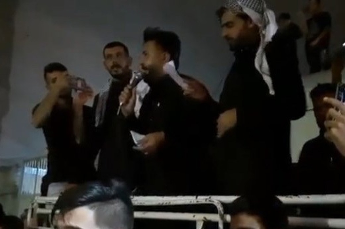 لحظه قتل یک شاعر با تیراندازی در مراسم ختم