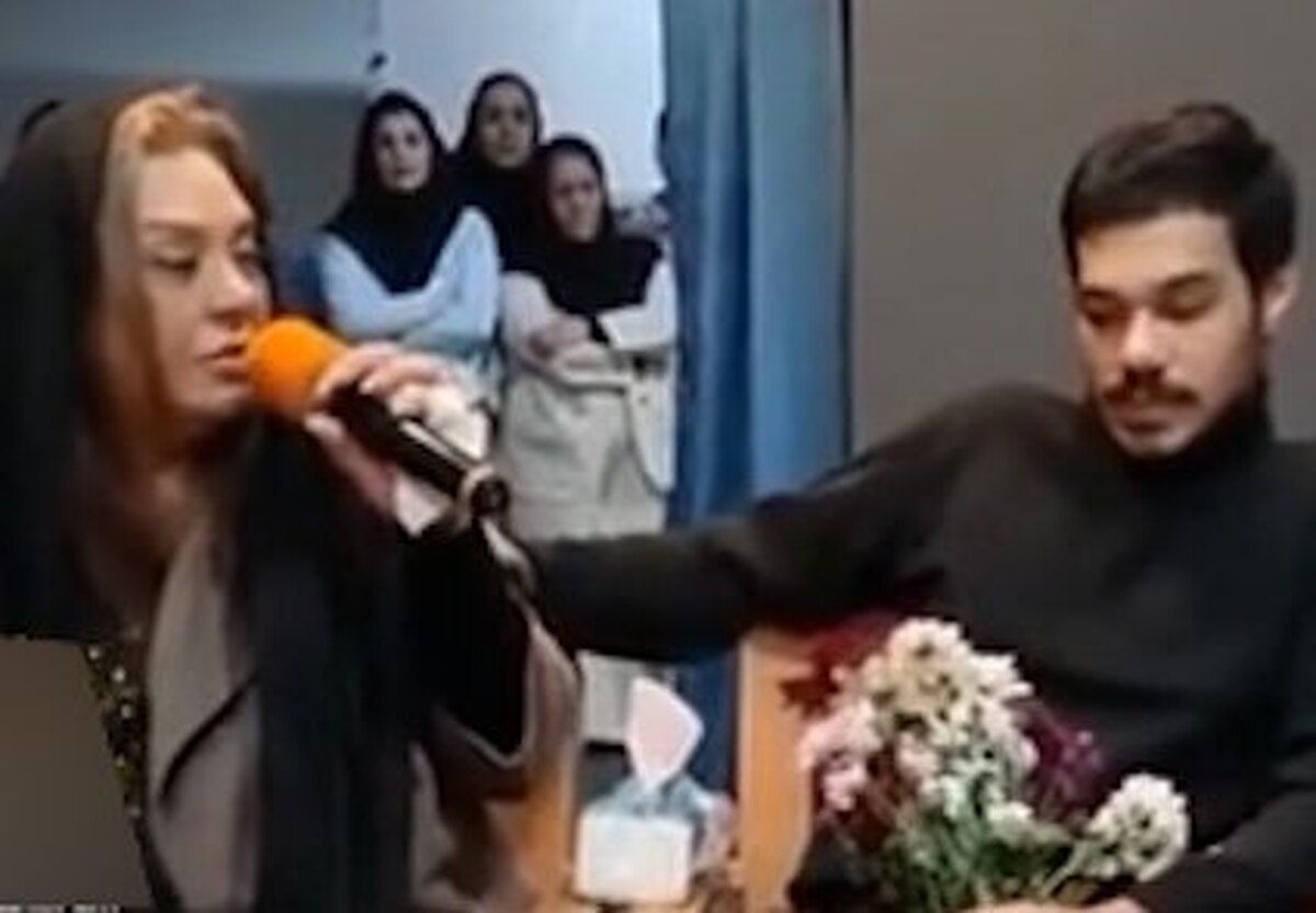 حرف‌های تلخ نسرین مقانلو در مراسم پسرش