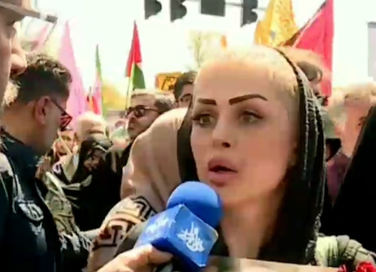 مصاحبه صداوسیما با یک زن در روز قدس که سوژه شد