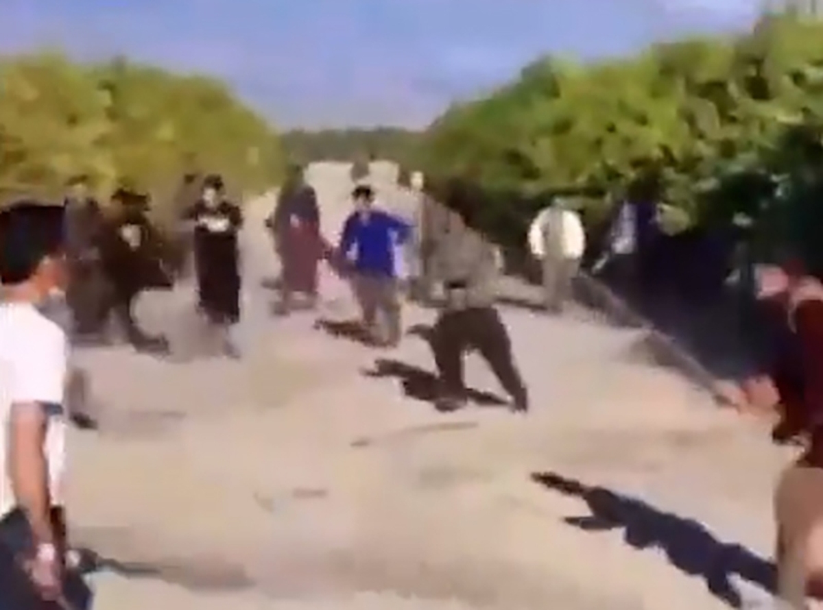 جنگ وحشتناک دو گروه افغانی در جیرفت