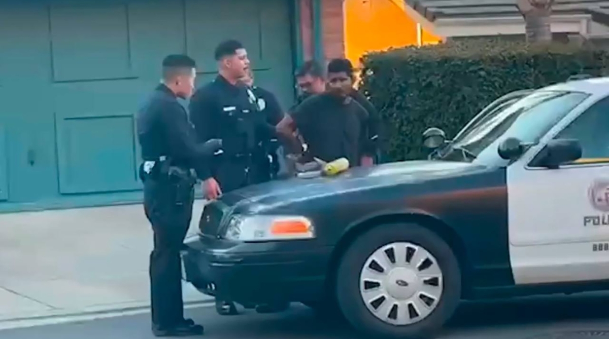 لحظه بازداشت عامل آتش سوزی لس آنجلس