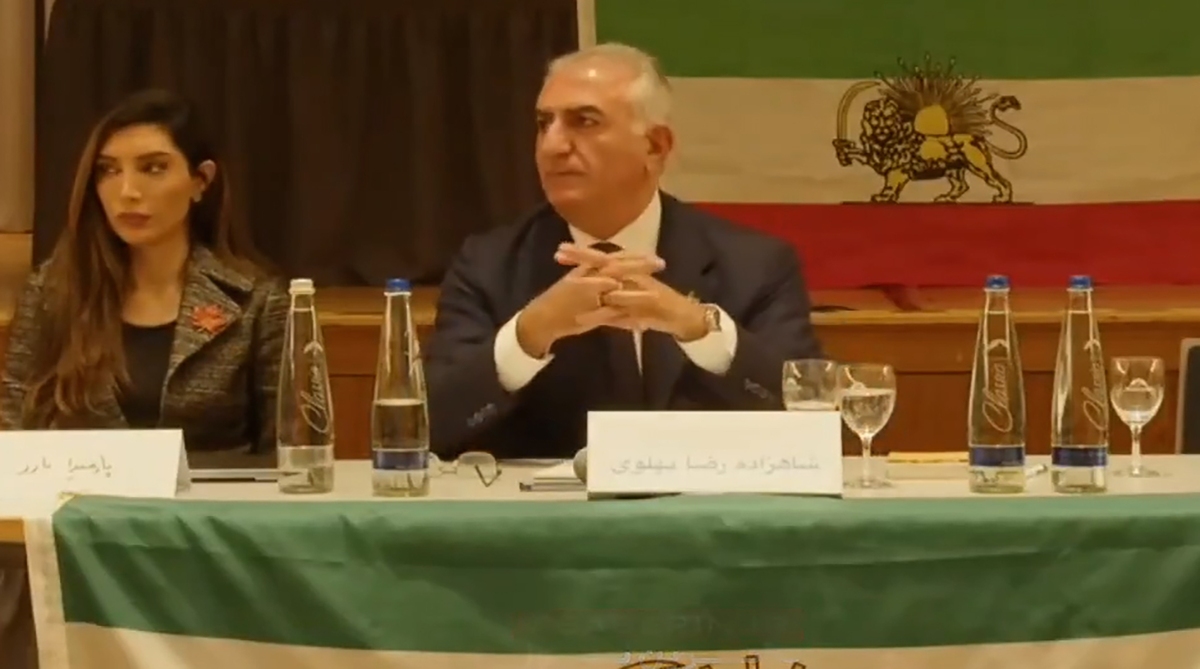 لحظات نشست رضا پهلوی در مونیخ که وایرال شد
