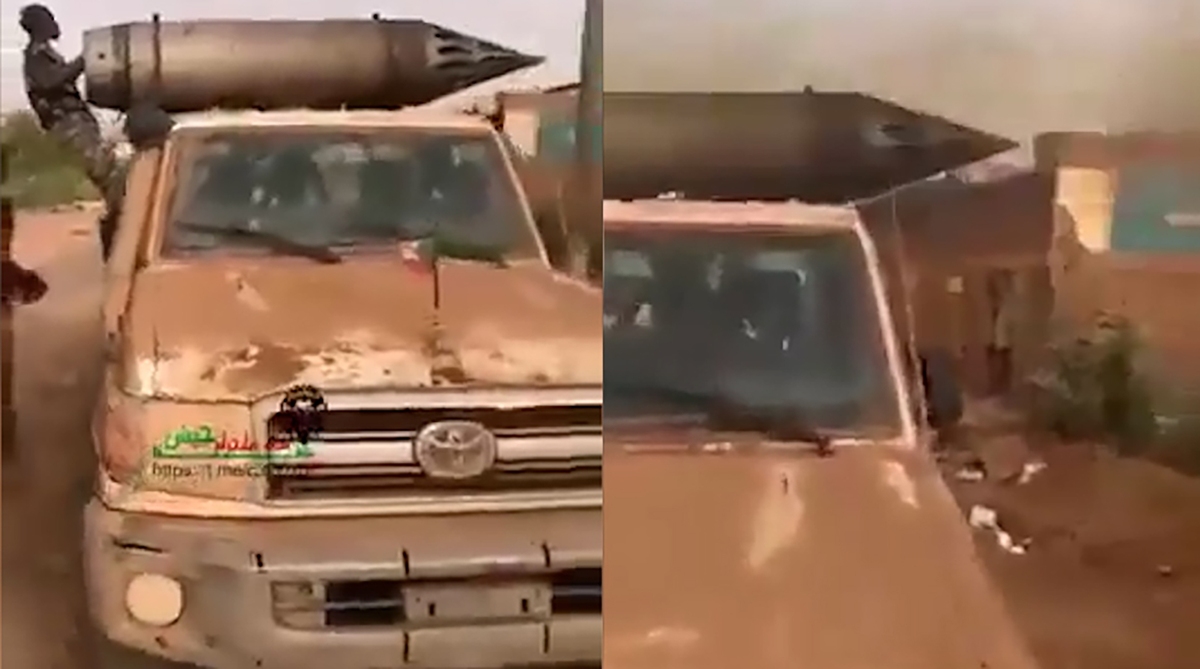 نصب و شلیک راکت انداز جنگنده روی وانت!