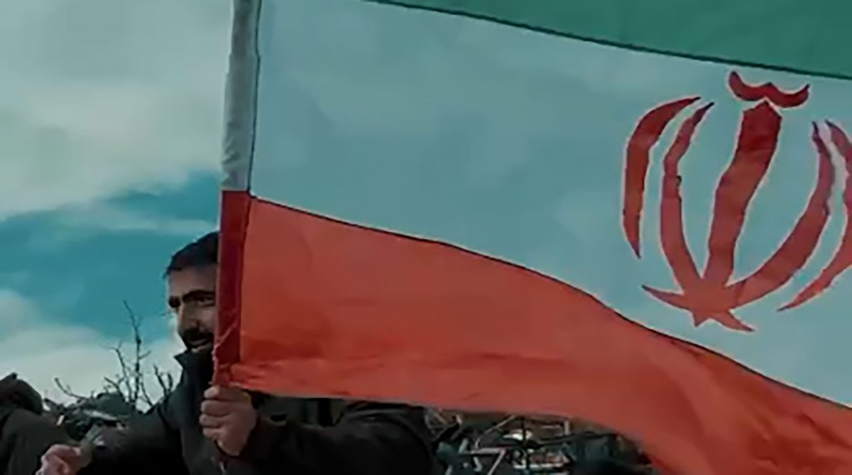 اهتزاز پرچم ایران جلوی چشمان سربازان صهیونیست‌
