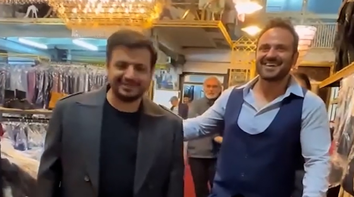 رائفی‌پور در یک مزون لاکچری