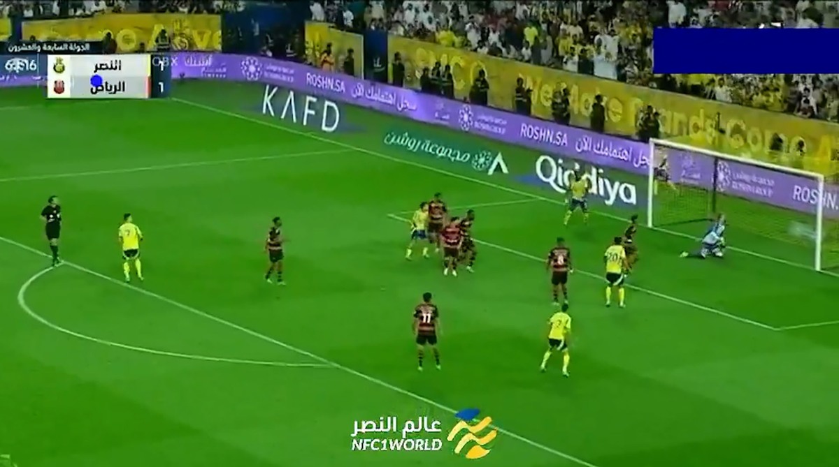 سوپرگل رونالدو در بازی النصر و الریاض