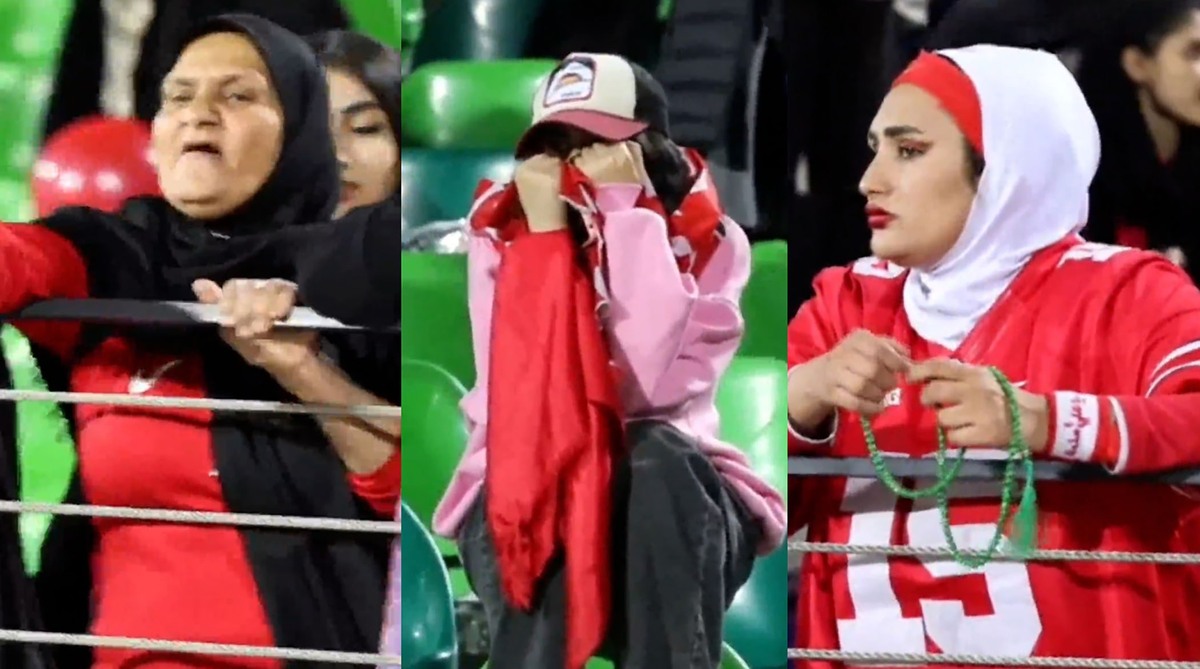 اشک و فریاد هواداران زن پرسپولیس