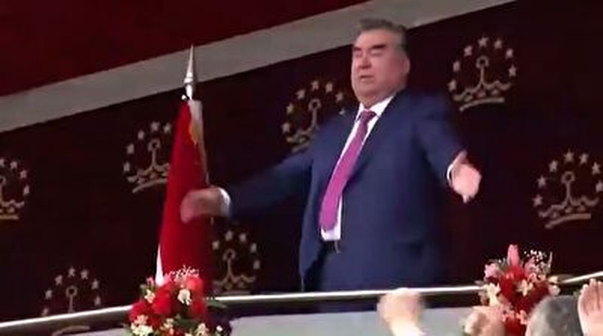 رقص رئیس جمهور تاجیکستان در جشن نوروز