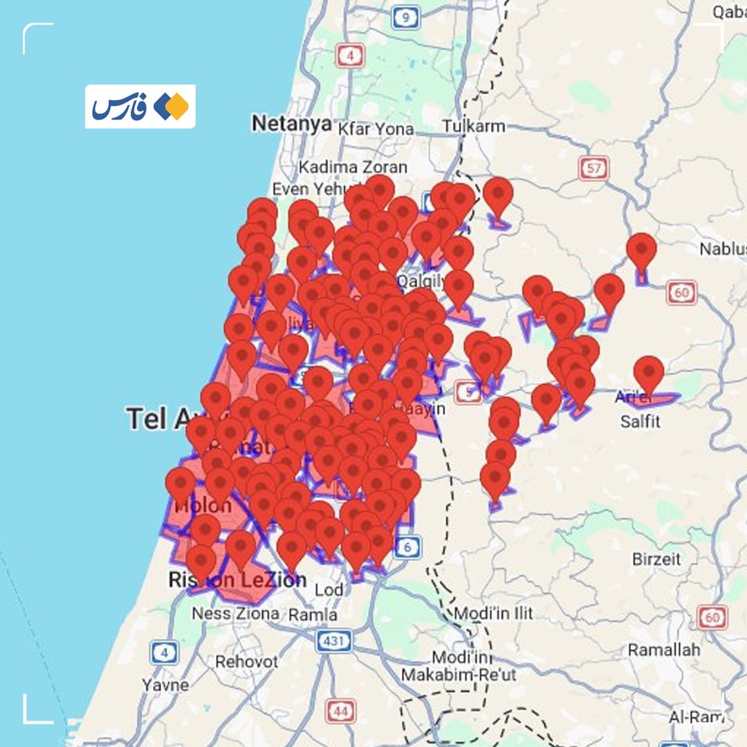 روزدوازدهم جنگ/بارش فتاح، عماد، خیبر و قدر روی تل&zwnj;آویو و بیت شمیش/ نابودی زیرساخت&zwnj;های عملیاتی ارتش شرور آمریکا/بروزرسانی می شود