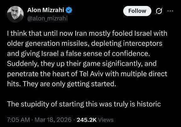 روز نوزدهم/ورود وعده صادق ۴ به موج شصت و یکم، تخریب گسترده در تل&zwnj;آویو و شهادت علی لاریجانی/ بروزرسانی می شود...