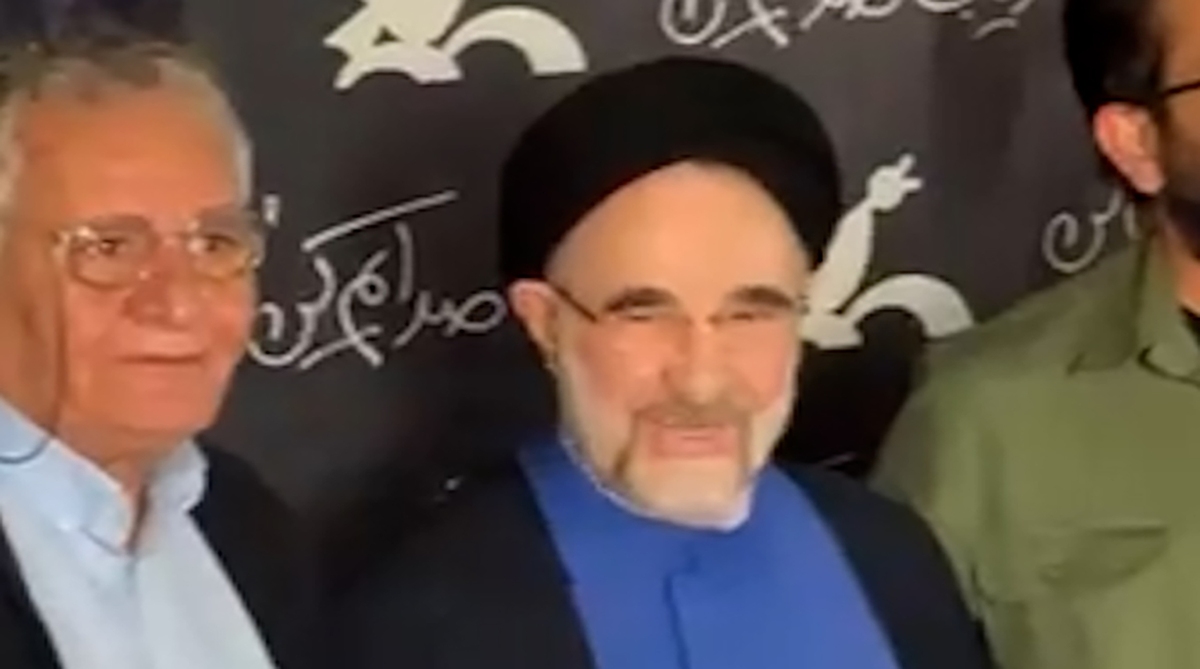 حضور جنجالی سید محمد خاتمی در باغ فردوس