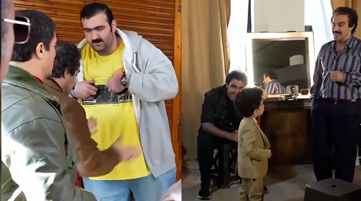 تمرین رقص محسن تنابنده با بهروز و سالار معمولی