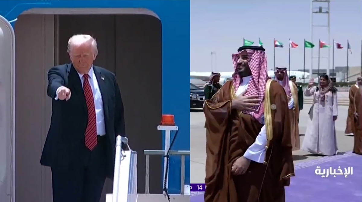 لاو ترکاندن ترامپ و بن سلمان حین وداع!