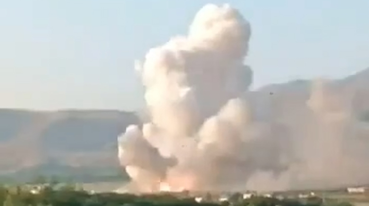 تصاویر انفجارها پس از حمله اسرائیل به بروجرد