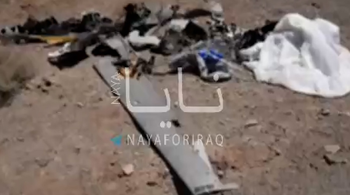 تصاویر انهدام پهپاد در منطقه کاشان