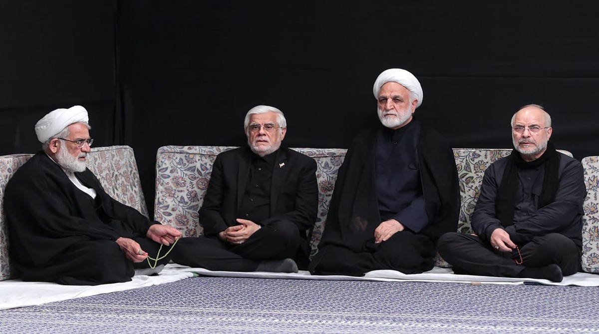 مداحی با مضمون ایران در عزاداری بیت رهبری