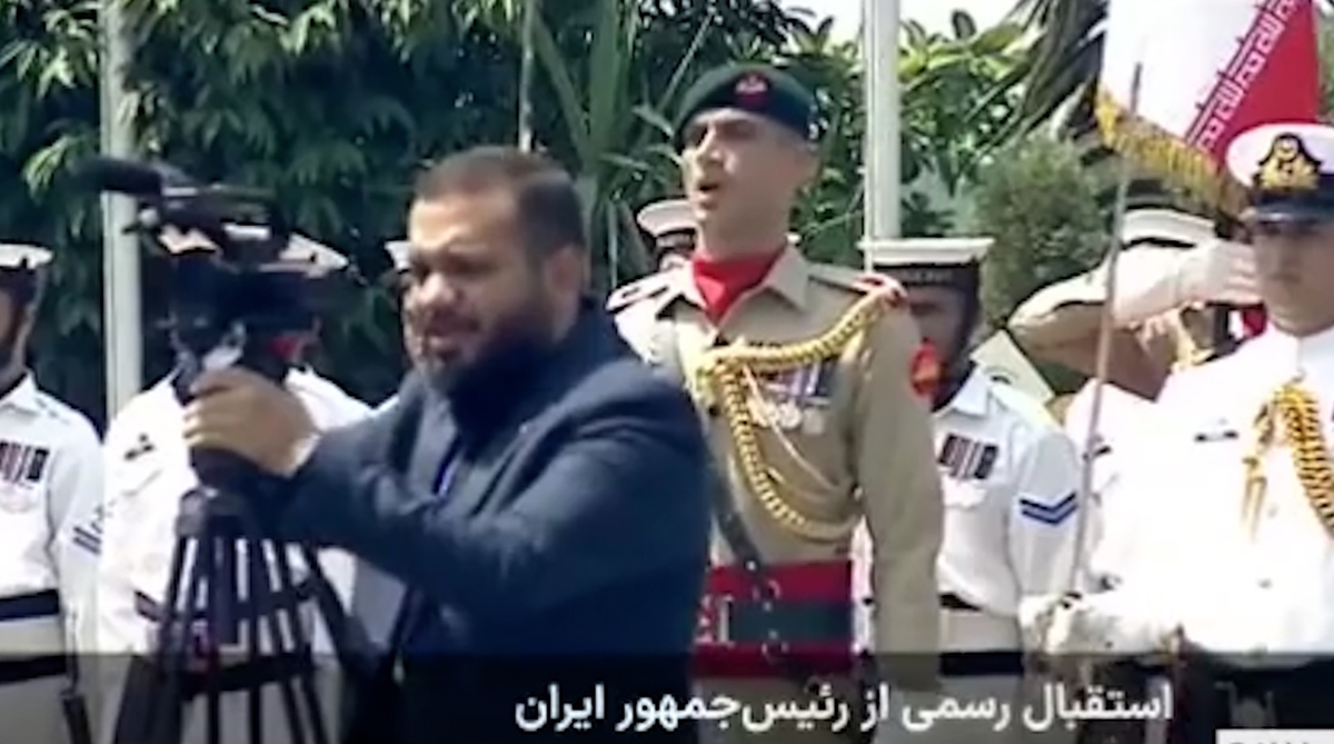 صدای عجیب سرباز پاکستانی در استقبال از پزشکیان