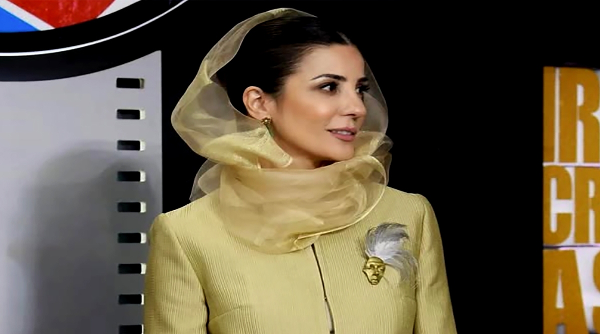 تصاویر پوشش جنجالی بازیگر زن سینما در یک جشن