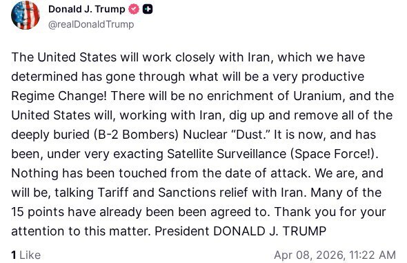 روز چهلم/عقبنشینی ترامپ: آتشبس اعلام میکنم/نیویورک تایمز: تمام تحریمها رفع میشود/وعده صادق ۴ در موج صدم/بروزرسانی می شود روز چهلم/عقبنشینی ترامپ: آتشبس اعلام میکنم/نیویورک تایمز: تمام تحریمها رفع میشود/وعده صادق ۴ در موج صدم/بروزرسانی می شود