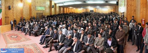 استقبال پرشور دانشجویان دانشگاه محقق اردبیلی از دکتر رضایی