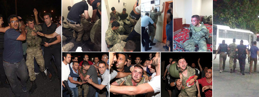 تصاویر شماری از سربازان کودتاچی دستگیر شده
