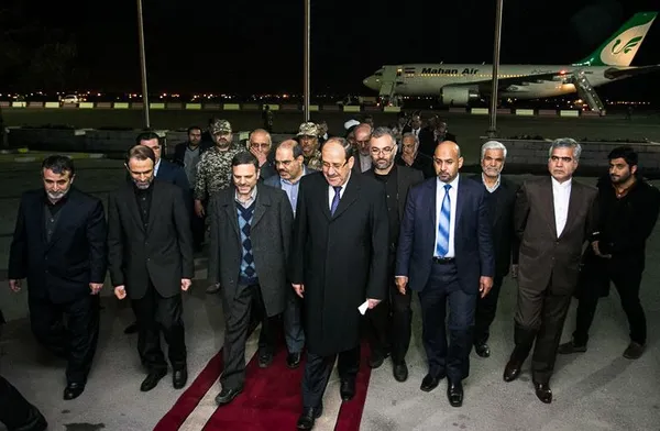 نوری مالکی پس از  دیدارهایش در تهران، پایتخت ایران را به مقصد کلان شهر مقدس مشهد ترک کرد و وارد این شهر شد./ISNA
