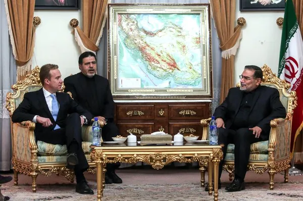 دیدار وزیر امور خارجه نروژ با دبیر شورای امنیت ملی./ISNA
