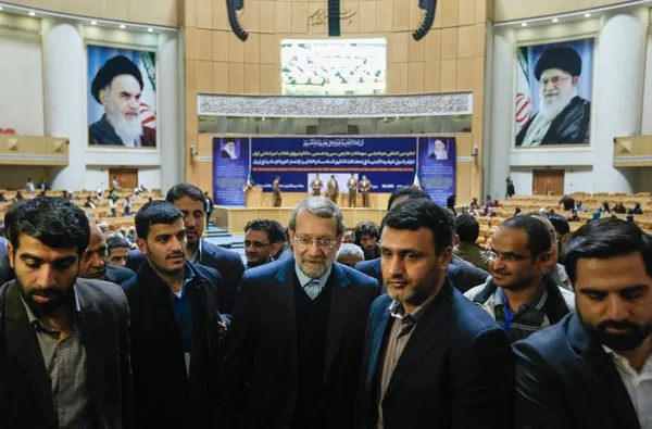 لاریجانی در کنگره بین&zwnj;المللی هم&zwnj;اندیشی میهمانان خارجی سالگرد انقلاب اسلامی ایران./ISNA
