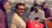 موتورسواری محسن کیایی با دختر روس در میدان آزادی!