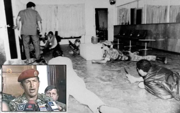 4 فوریه 1992، این نخستین باری بود که نام هوگوچاوز بر سر زبان ها افتاد. روزی که او کودتای نافرجامی را بر ضد رهبر وقت، کارلوس آندرس پرز عملیاتی کرد و سپس به زندان افتاد. این اقدام از او یک قهرمان ملی ساخت چرا که دولت پرز در تصور عامه مردم ونزوئلا دولتی فاسد بود چاوز پیش از افتادن به زندان در جلوی دوربین&zwnj;های تلویزیونی گفت که کودتایش &laquo;برای حالا&raquo; ناموفق بوده است.