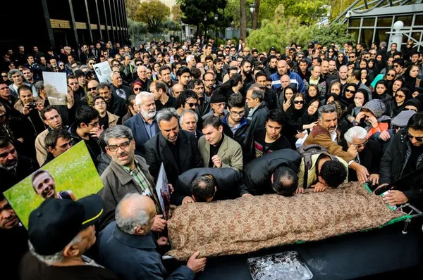 مراسم تشییع پیکر مجید بهرامی بازیگر تئاتر./ISNA
