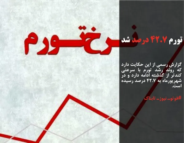 گزارش رسمی از این حکایت دارد که روند رشد تورم با سرعتی کندتر از گذشته ادامه دارد و در شهریورماه به ۴۲.۷ درصد رسیده است.

