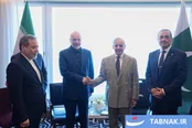 عکس:  قالیباف با نخست‌وزیر پاکستان در سوئیس دیدار کرد