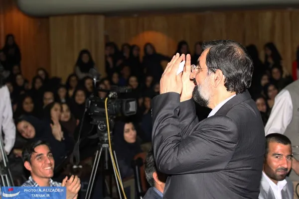 حضور دکتر محسن رضایی در سالن آمفی تئاتر دانشگاه شهید باهنر کرمان