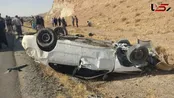 واژگونی مرگبار پژو پارس در جاده علویجه