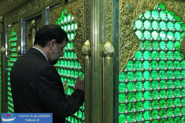 آستان مقدس امامزاده حسین جوپار و زیارت دکتر محسن رضایی